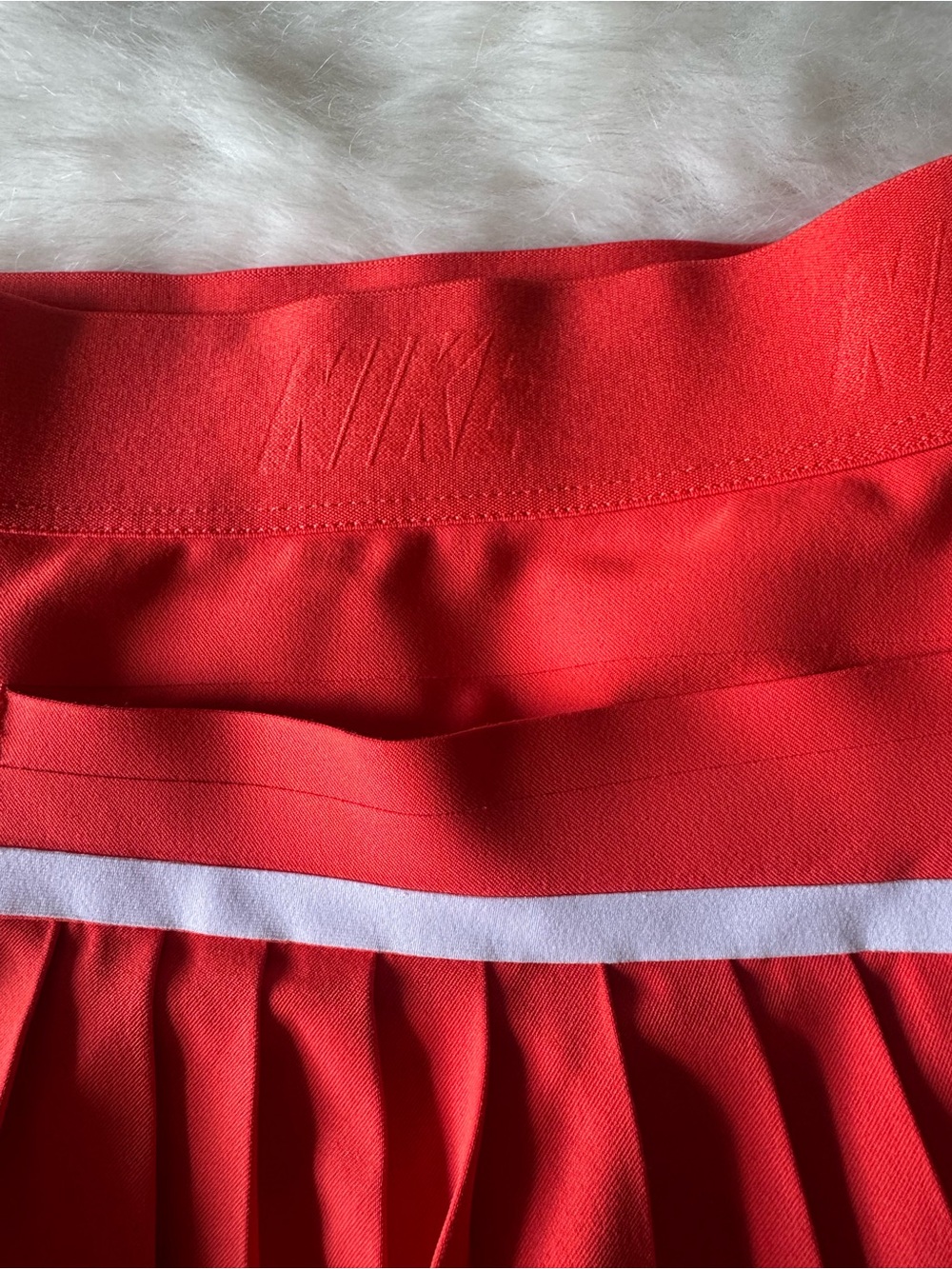 Nike Women’s Red Athletic Pleated Skort - Picture 7 of 12